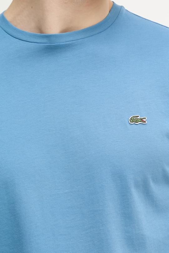 Lacoste T-shirt męski bawełniany TH6709 niebieski