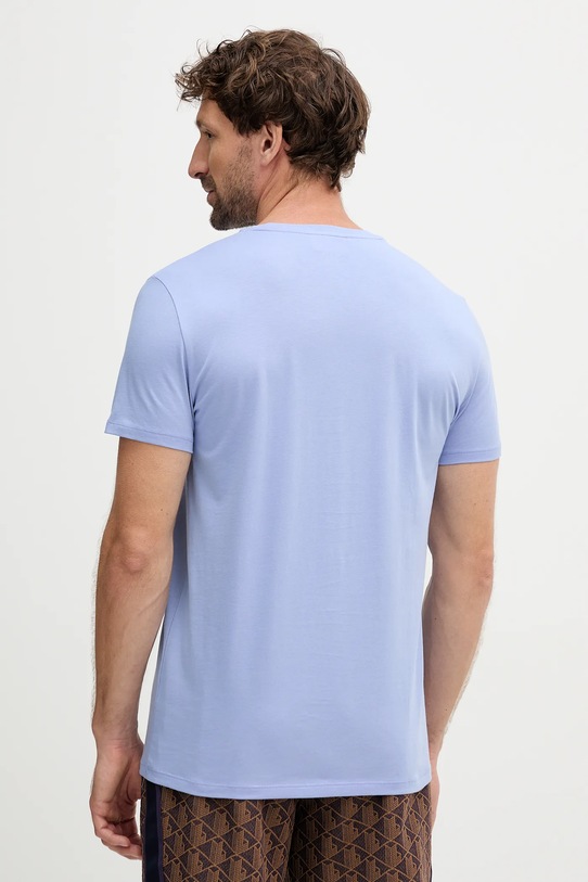 Одяг Бавовняна футболка Lacoste TH6709 блакитний