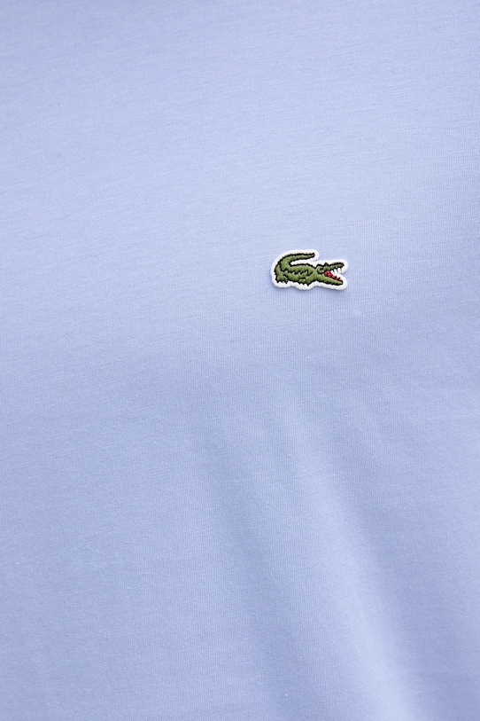 Хлопковая футболка Lacoste TH6709 голубой