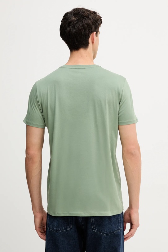 Odzież Lacoste t-shirt bawełniany TH6709 zielony