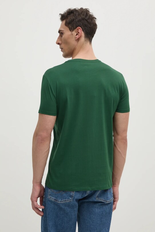 Одяг Бавовняна футболка Lacoste TH6709 зелений
