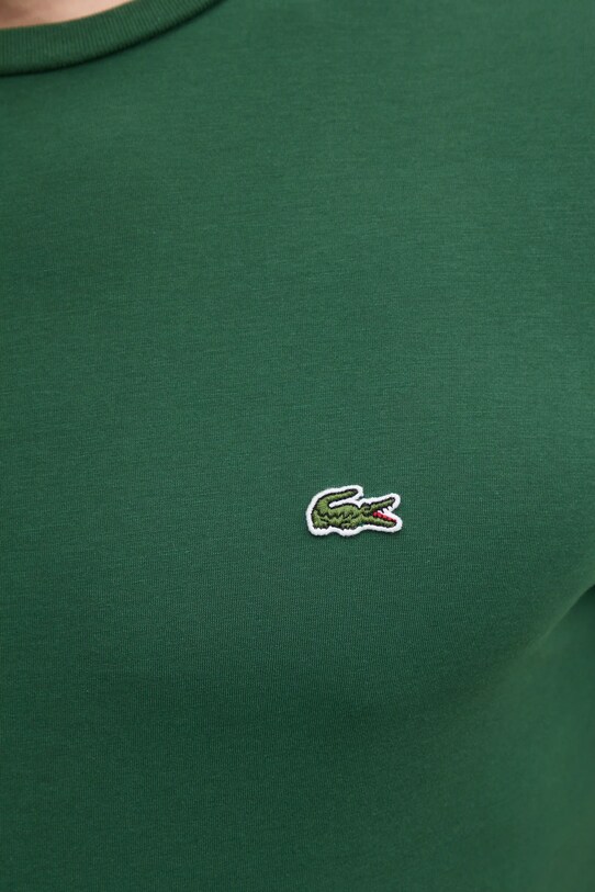 Бавовняна футболка Lacoste TH6709 зелений