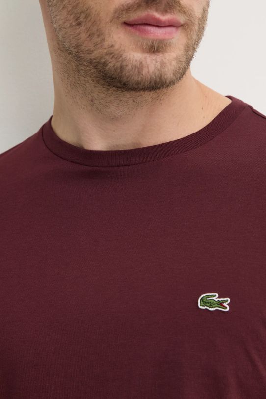 Lacoste cotton t-shirt TH6709 maroon