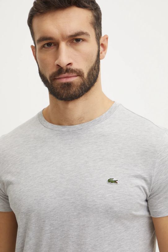 Lacoste tricou din bumbac gri TH6709