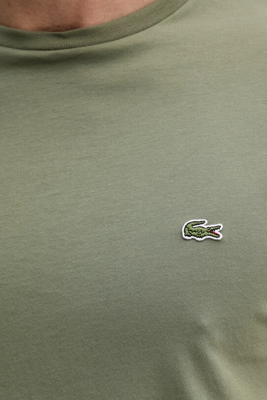 Бавовняна футболка Lacoste TH6709 зелений