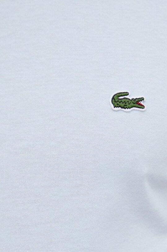 Хлопковая футболка Lacoste TH6709 голубой