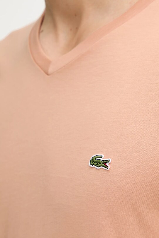 Lacoste tricou din bumbac TH6710 portocaliu
