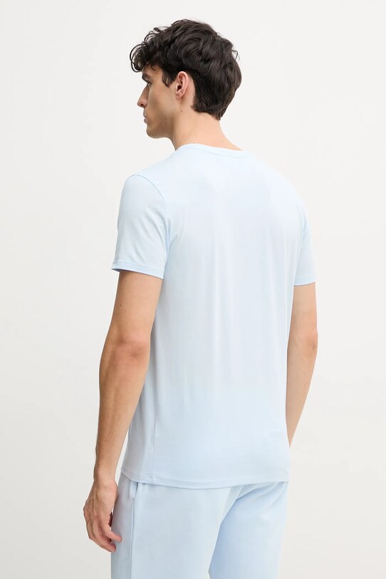 Одяг Бавовняна футболка Lacoste TH6710 блакитний