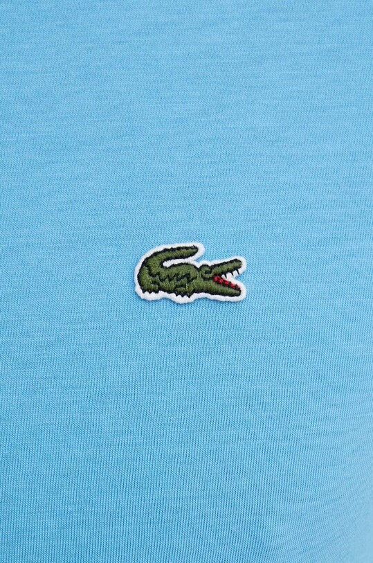 Хлопковая футболка Lacoste TH6710 голубой