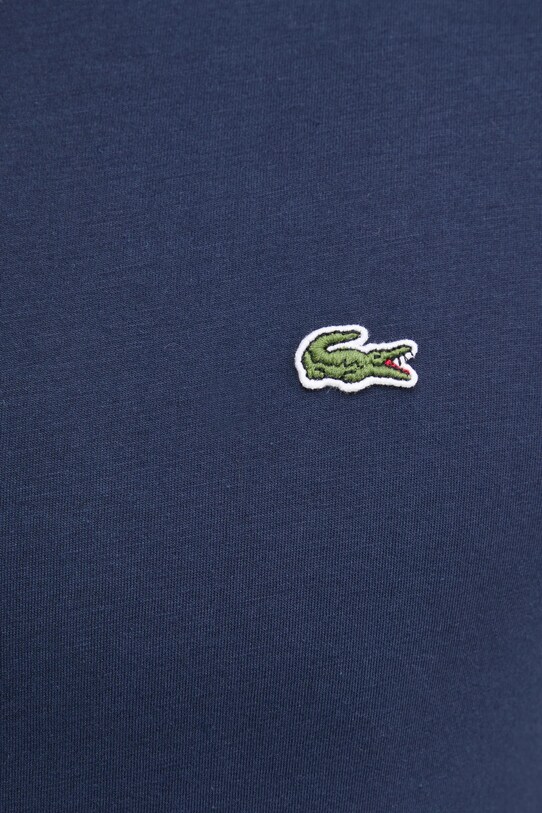 Хлопковая футболка Lacoste TH6710 тёмно-синий