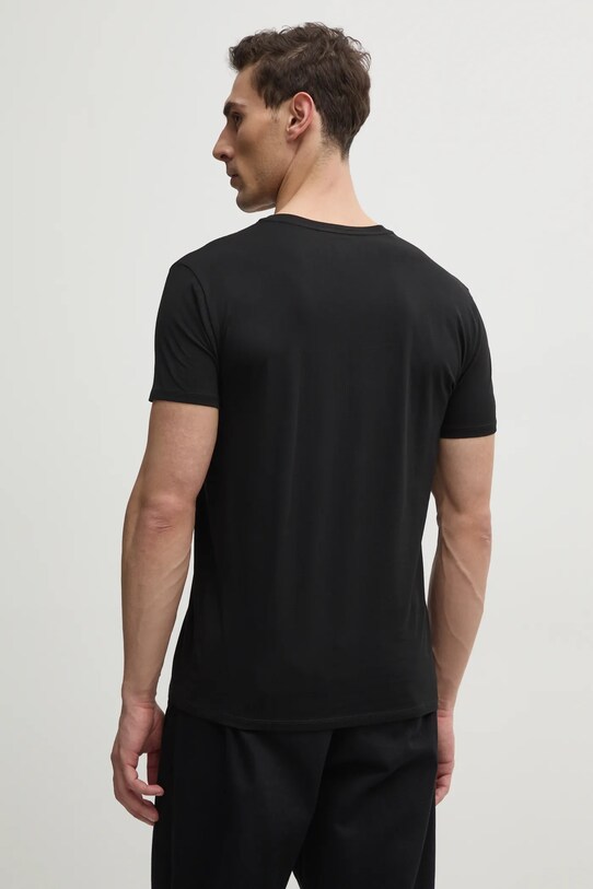 Одяг Бавовняна футболка Lacoste TH6710 чорний