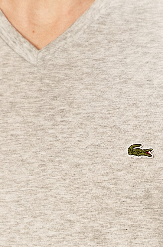Хлопковая футболка Lacoste TH6710 серый