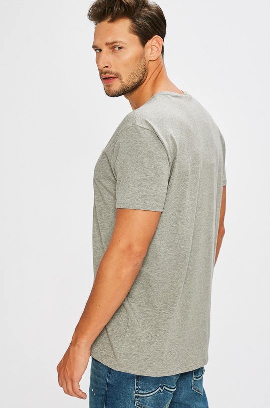 Odzież Lacoste T-shirt męski bawełniany TH6710 szary