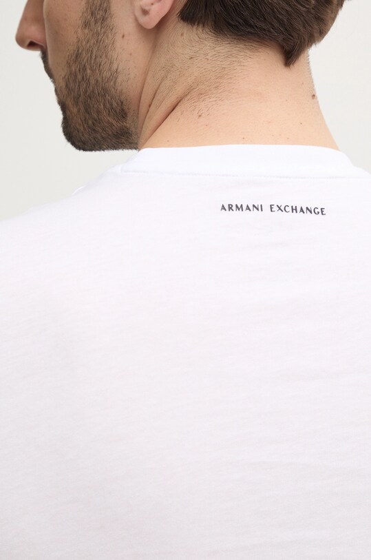 Хлопковая футболка Armani Exchange 8NZTCK.Z8H4Z белый