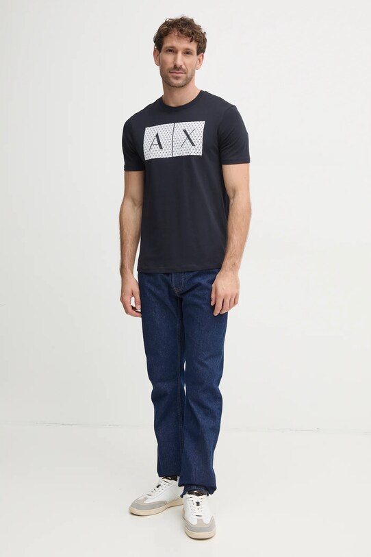 Armani Exchange Tricou din bumbac 8NZTCK.Z8H4Z bleumarin AA00
