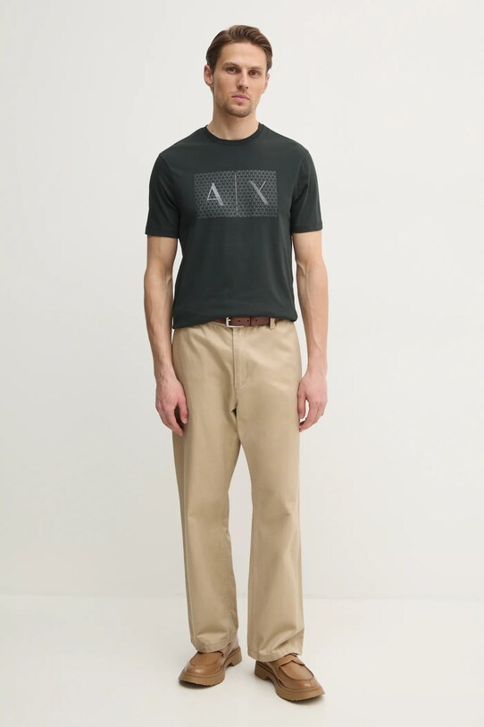 Bavlnené tričko Armani Exchange 8NZTCK.Z8H4Z zelená AA00