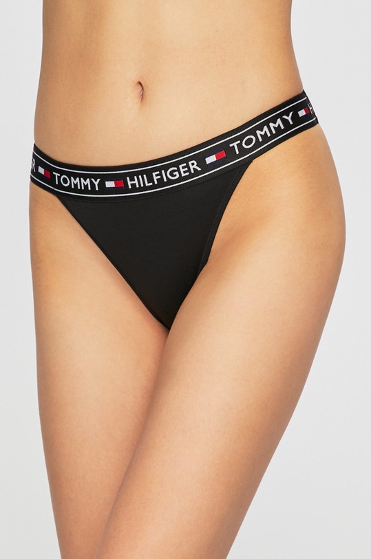 Tommy Hilfiger - Σλιπ κιλότες μαύρο UW0UW00704