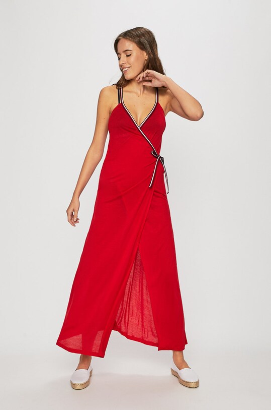 Tommy Hilfiger - Rochie de plaja rosu UW0UW01522