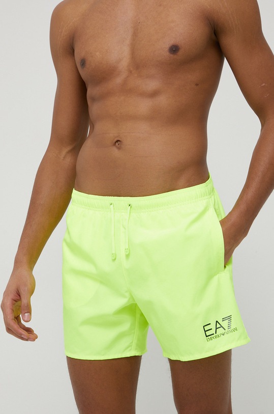 EA7 Emporio Armani Pantaloni scurti de baie uni galben CC721.902000