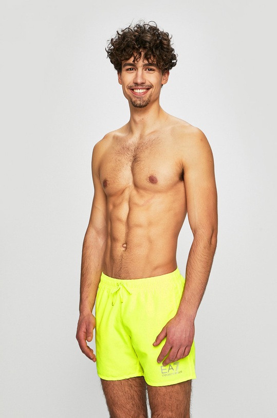 EA7 Emporio Armani szorty kąpielowe nadruk zielony CC721.902000