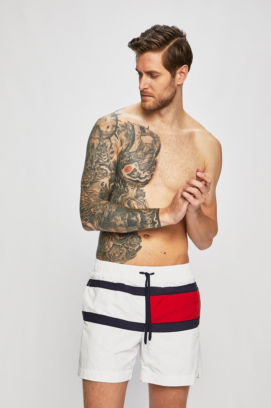 Hilfiger Denim - Μαγιό UM0UM01070 λευκό AW19