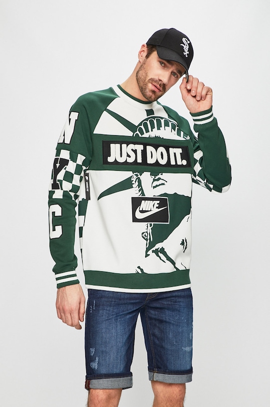 Nike Sportswear - Суичър без качулка зелен AR1983