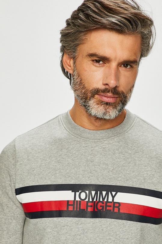 Tommy Hilfiger - Mikina MW0MW09067 sivá