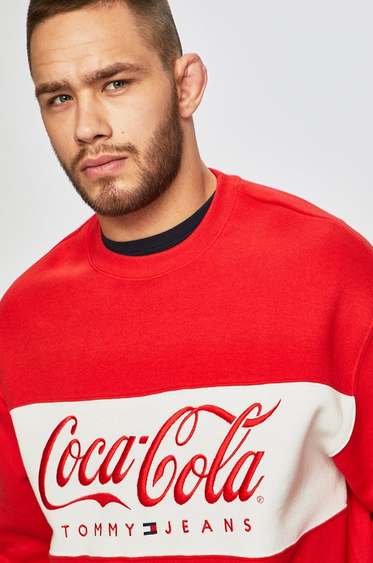 Tommy Jeans - Felső x Coca-Cola piros DM0DM06690