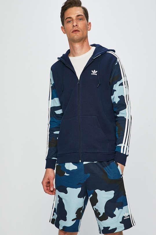 adidas Originals - Mikina DX3661 bavlna tmavomodrá DX3661