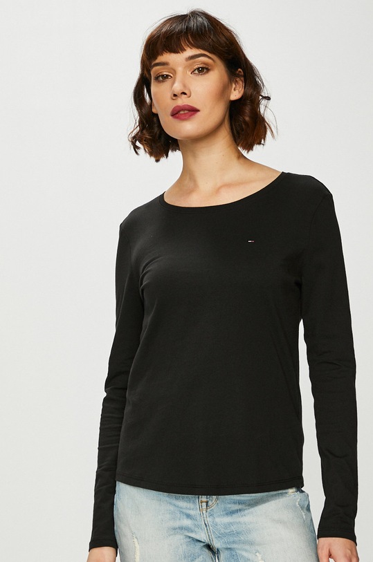 Tommy Jeans - Blúzka čierna DW0DW05937