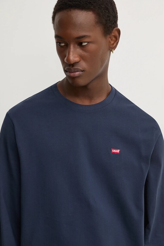 Levi's - Pánske tričko s dlhým rukávom tmavomodrá 72848.0001