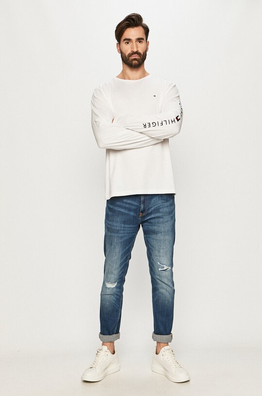 Tommy Hilfiger - Лонгслів MW0MW09096 білий AW20