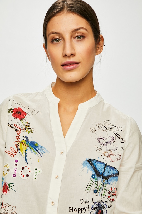 Desigual - Риза 19SWCW30 бял