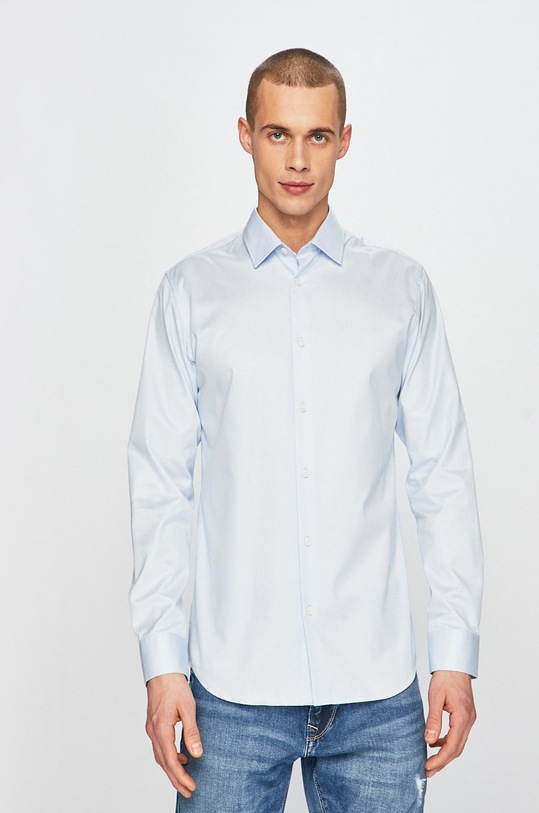 Košeľa Selected Homme slim modrá 16065894