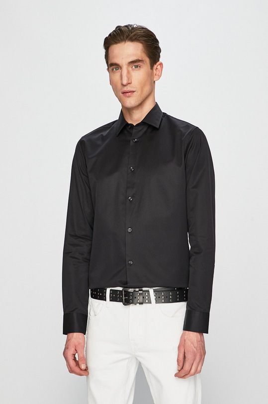 Selected Homme Koszula bawełna czarny 16065894