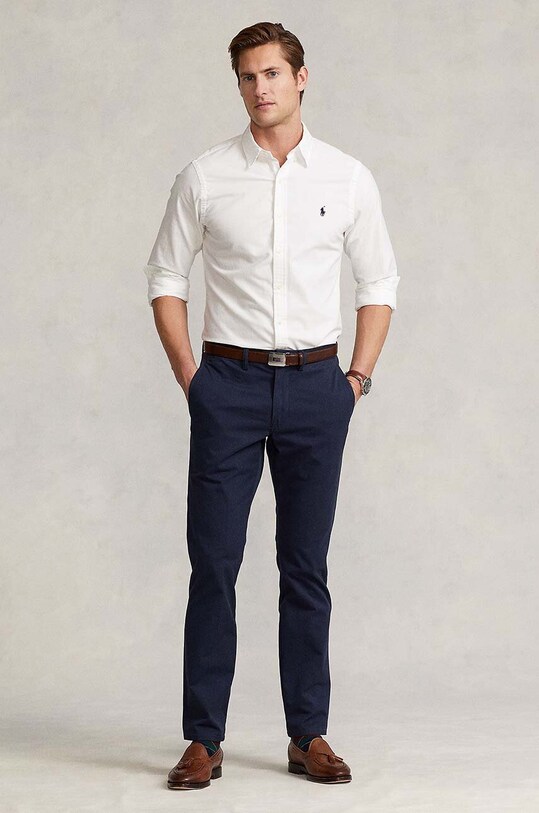 Дрехи Polo Ralph Lauren - Риза 710736557002 бял