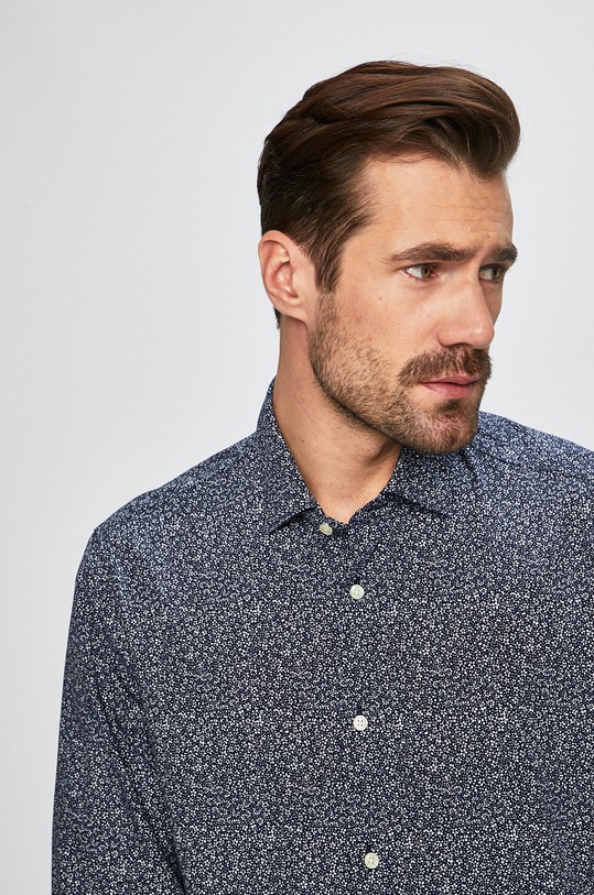 Tommy Hilfiger Tailored - Košeľa TT0TT04761 tmavomodrá