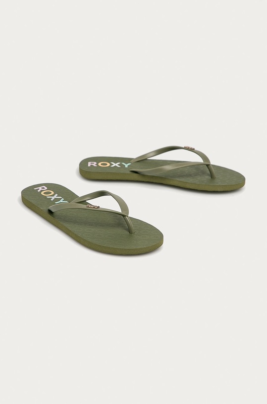 Roxy japonki Viva ARJL100683 zielony SS24