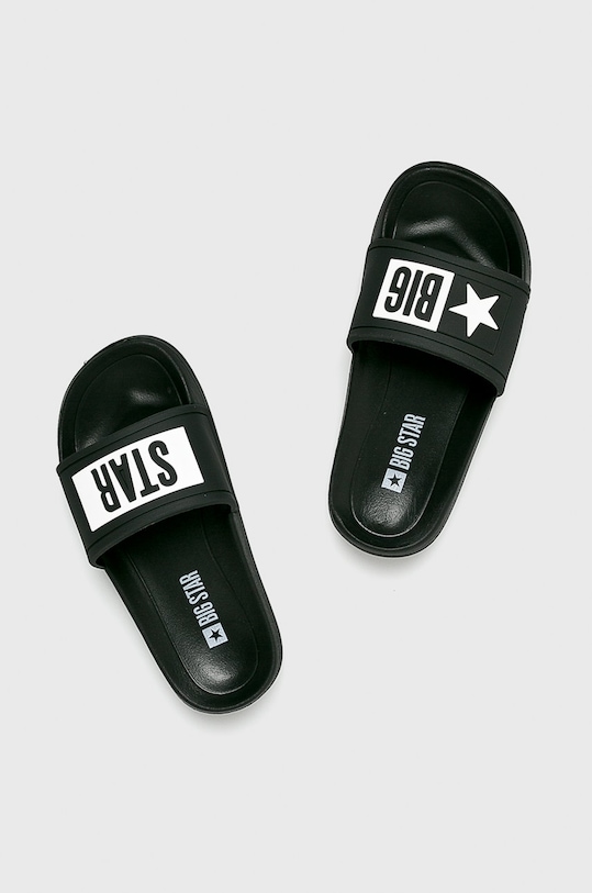 Big Star - Klapki DD374150 czarny SS19