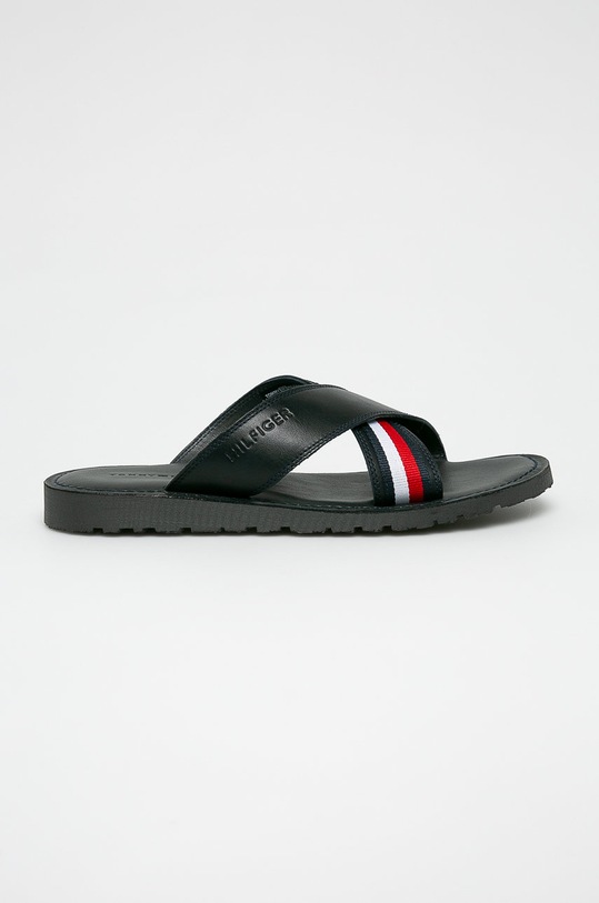 Tommy Hilfiger - Παντόφλες υφασμάτινο σκούρο μπλε FM0FM02120