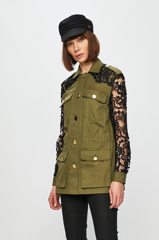 Bunda Guess Jeans přechodné zelená W92L73.WBGF0