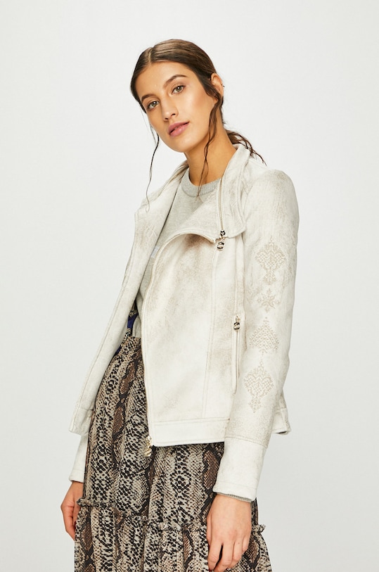 Рокерско яке Desigual рокерска бежов 19SWEW17