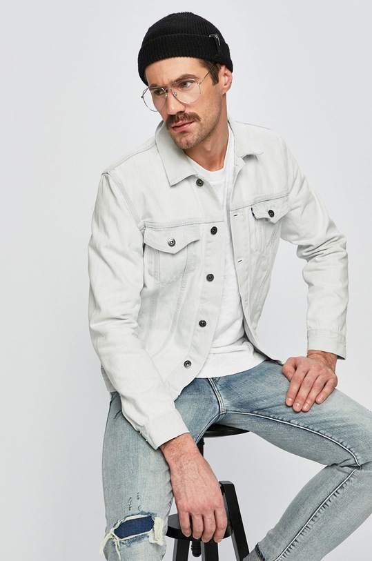 Levi's Made & Crafted geacă din denim necaptusit albastru 67485.0001