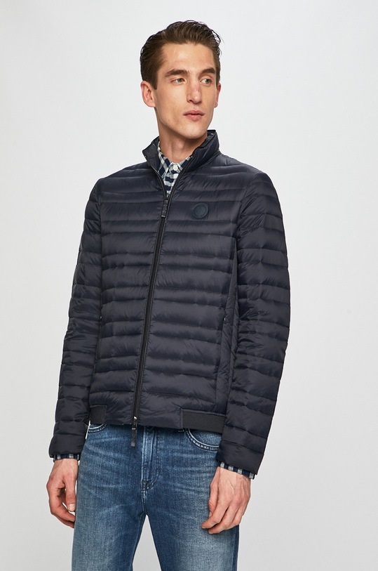 Armani Exchange - Kurtka puchowa 8NZB51.ZNW3Z bez kaptura granatowy 8NZB51.ZNW3Z