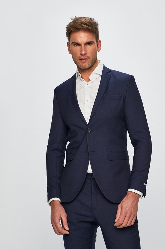 Premium by Jack&Jones - Sako slim tmavomodrá 12141107
