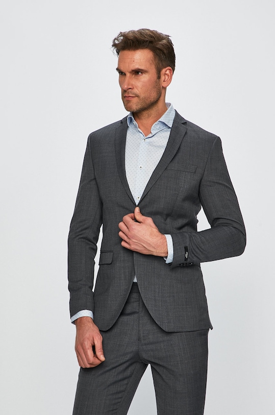 Sako Premium by Jack&Jones slim šedá 12141107