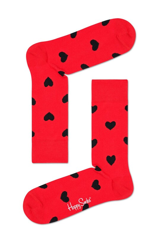 Happy Socks - Skarpetki I love you Gift Box (3-pak) XLOV08.4300.D czerwony SS19