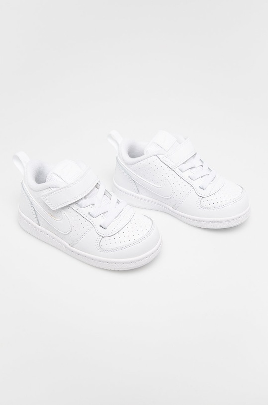 Nike Kids - Детски обувки Court Borough Low 870029 бял SS19