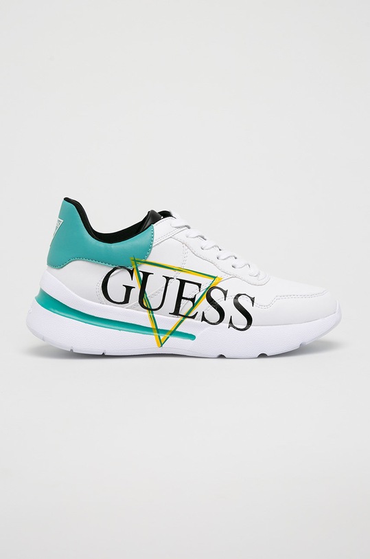Guess Jeans - Обувки Milez равна бял FL5MIL.ELE12