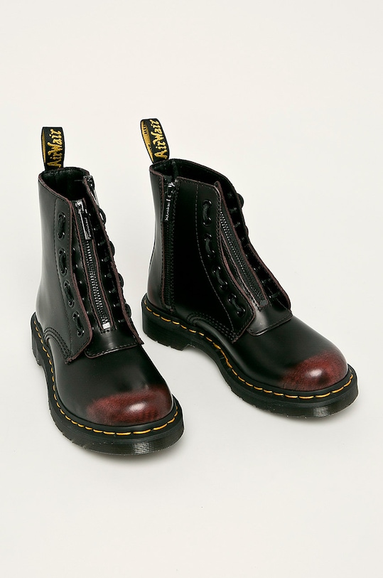 Dr. Martens - Workery skórzane 24330600 bordowy AA00